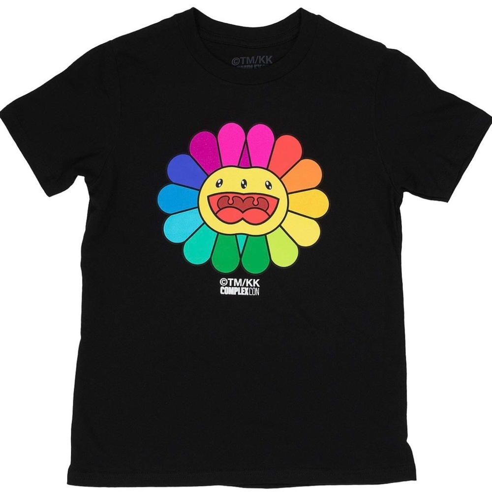 TM/KK x ComplexCon Takashi Murakami  Mutated Flower T-shirt - Youth Size Small